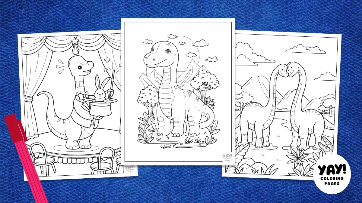 Brachiosaurus Coloring Pages from Yay! Coloring Pages