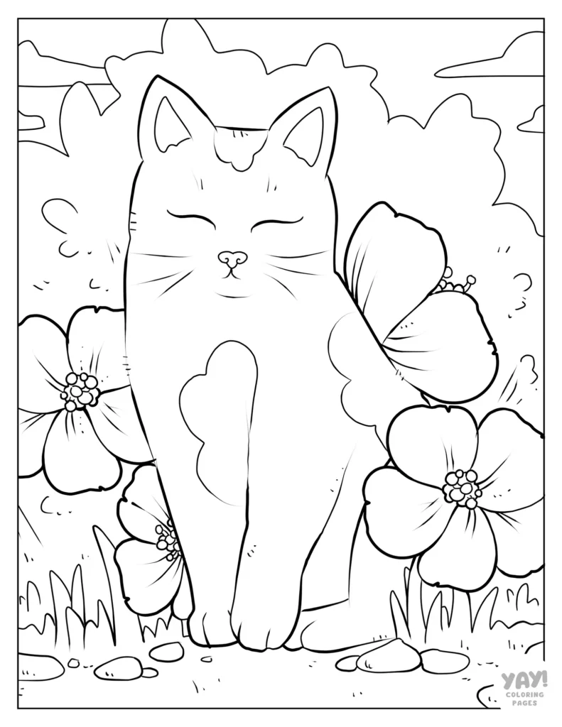 Cat Coloring Pages (Free Printable PDFs)