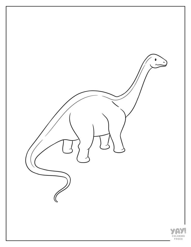 Apatosaurus dinosaur coloring page