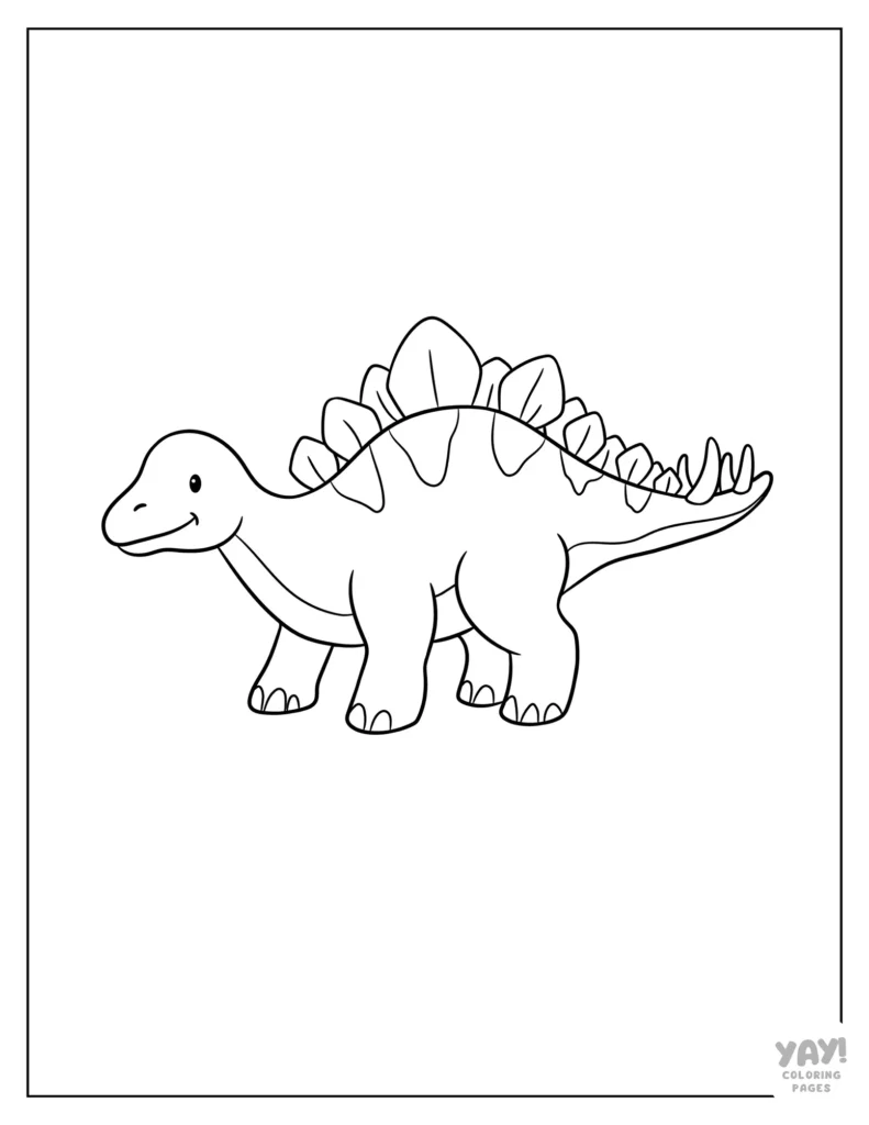 Stegosaurus dinosaur coloring page