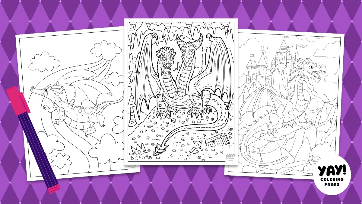 Dragon Coloring Pages (Free Printables)