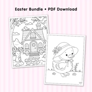 Easter coloring pages digital download from Yay! Coloring Pages