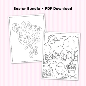 Easter coloring pages digital download from Yay! Coloring Pages