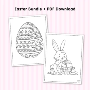 Easter coloring pages digital download from Yay! Coloring Pages