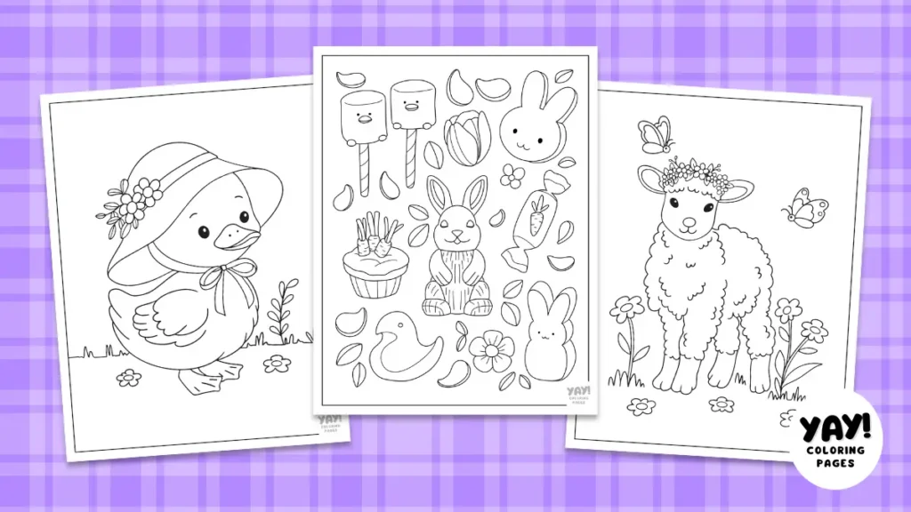 Easter coloring pages from Yay Coloring Pages