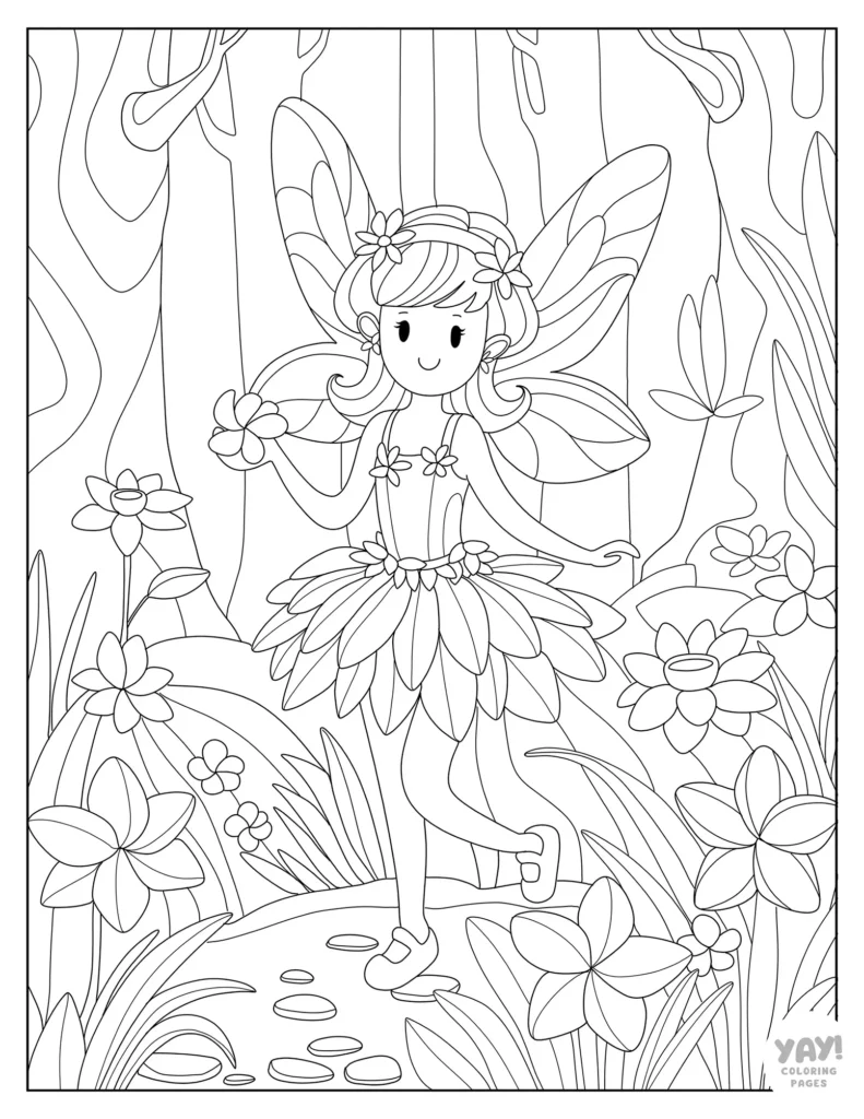 Fairy Princess Coloring Pages 2025 Fairy Princess Coloring Pages 2025