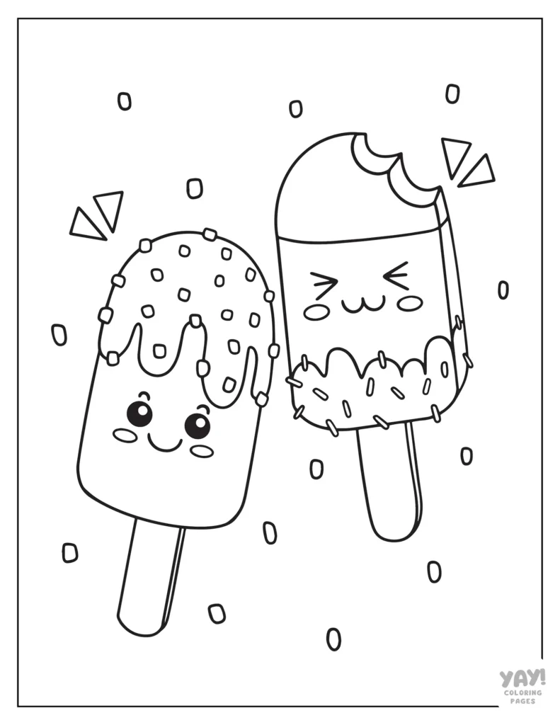 Cute ice cream bars