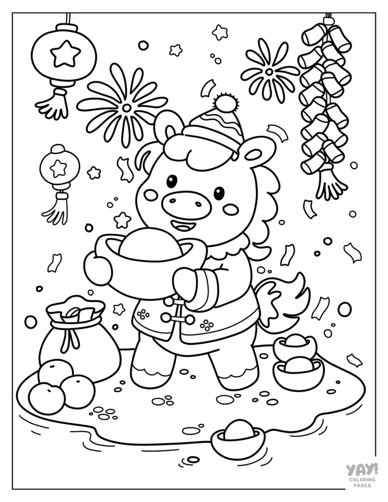 Lunar New Year Coloring Pages Free Printables Lunar New Year Coloring Pages Free Printables