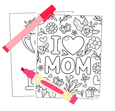 Collection of Mother's Day coloring pages from Yay! Coloring Pages