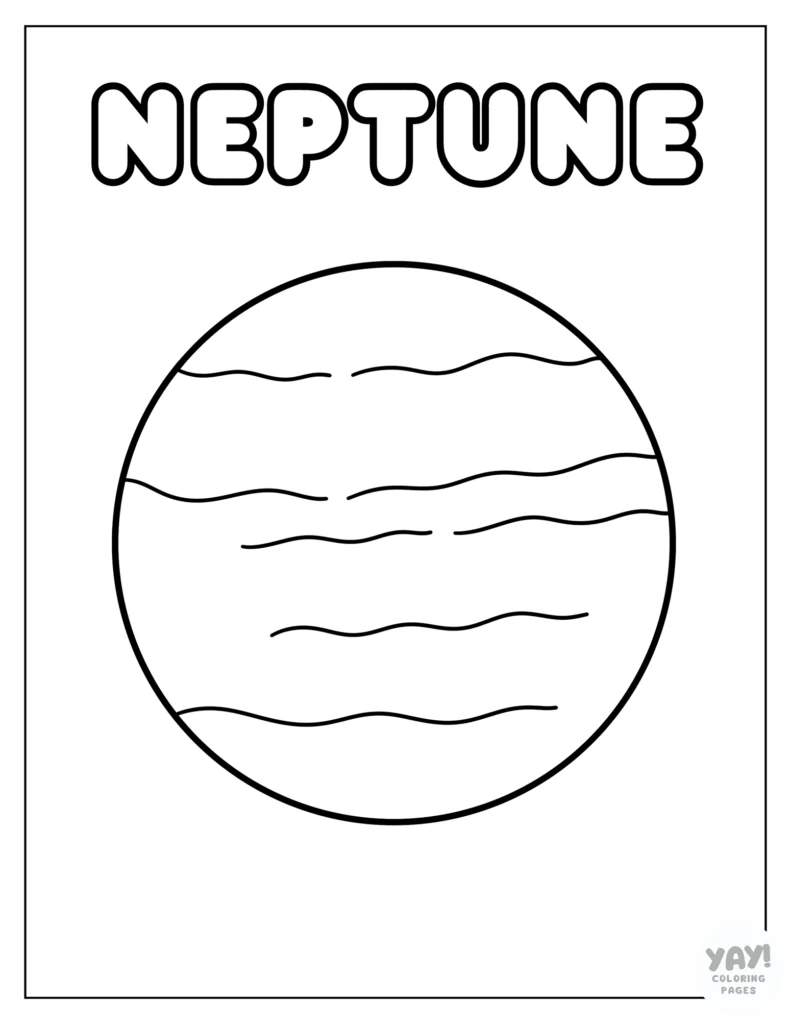Neptune coloring page