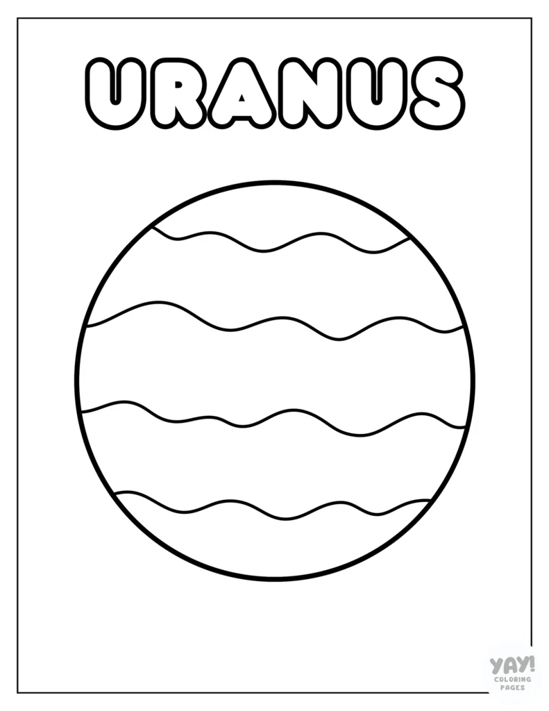 Uranus coloring page