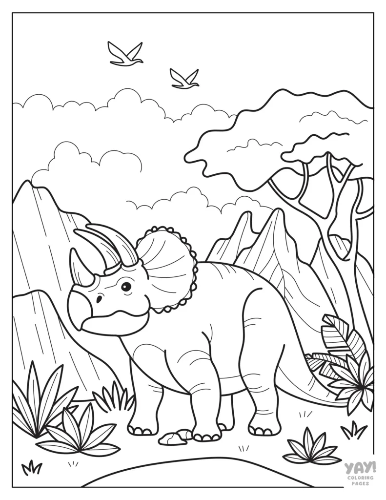 Triceratops printables