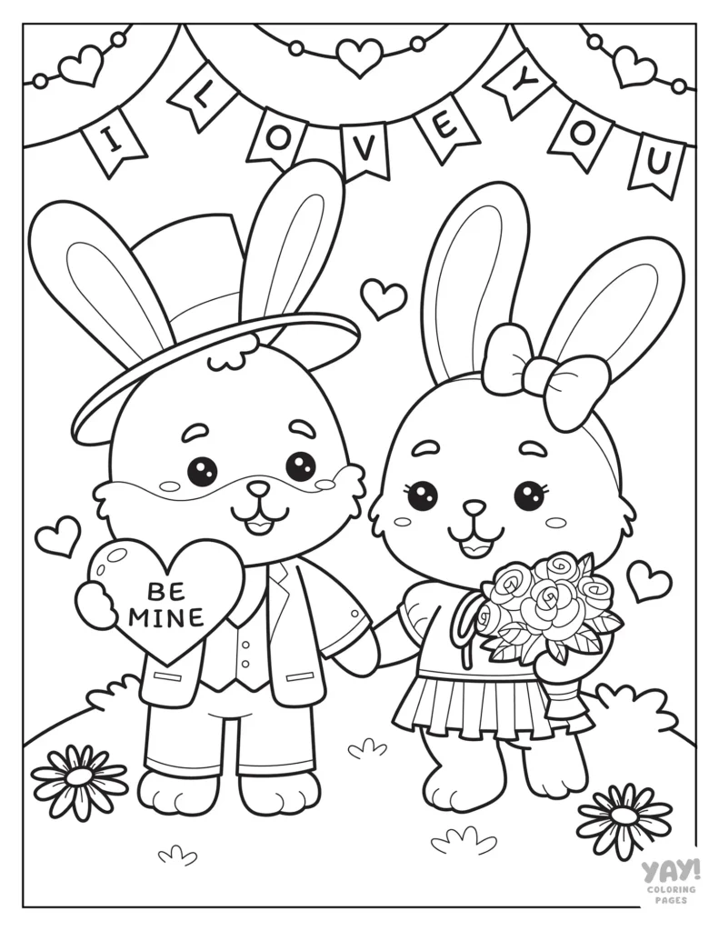 Valentine's Day Coloring Pages (Free Printables)